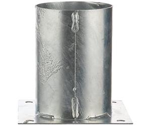 Alberts 211707 Screw-on Sleeve | for Round or Square Timber Posts | hot-dip galvanised | Ø 101 mm