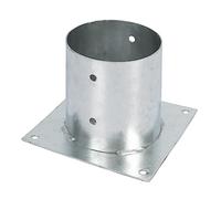 GAH-Alberts Screw-On Sleeve for Circular Wooden Posts Hot-Dip Galvanised Ø141 mm
