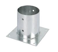 GAH-Alberts Screw-On Sleeve for Circular Wooden Posts Hot-Dip Galvanised Ø121 mm