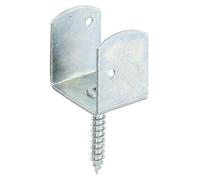 Alberts 213374 Wattle Fence Holder U-Shape | in Various Designs | electrogalvanised, Thick-Layer-passivated | Total Height 83 mm