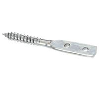 Alberts 213473 Wattle Fence Holder | Blade Screw Shape | galvanised, Thick Layer passivated | Total Length 77 mm