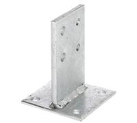 GAH-Alberts 215538 T Post Anchor Hot-Dip Galvanised Support Size: 130 x 80 mm Concrete Tank: 200 mm