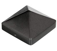 Alberts 217099 Post Cap for Wooden Posts | High Shape | Cast Aluminium | Anthracite Metallic | 90 x 90 mm