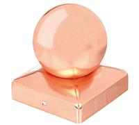Alberts 217310 Post Cap for Timber Posts | with Ball Head | Copper | 90 x 90 mm