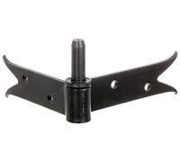 Alberts 306564 Corner Hook | for screwing on | Black | Backset Ø14 mm | Plate 140 x 120 mm