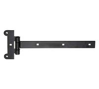 Alberts 307004 Tee Hinge | with Pressed pin | Black dip Coating | Strip 291 x 30 mm | Hinge 115 x 45 mm