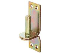 Alberts 309770 Clamp on Plate in Designs with DI or DII Hooks Galvanised Black Plastic Coated Backset Diameter 16 mm Plate 116 x 40 mm