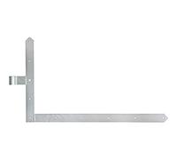 Alberts 312978 Gate Corner Hinge | in the Designs for Gates, Garage Gates and Frame Gates | hot-dip galvanised | roll Ø20 mm | Size 600 x 1000 mm