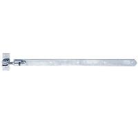 Alberts 318260 Shutter Hinge | Straight, Round end, Adjustable by 30 mm | electrogalvanised, Thick-Layer-passivated | 660 x 40 mm