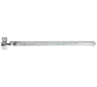 Alberts 318284 Shutter Hinge | Straight, Round end, Adjustable by 30 mm | hot-dip galvanised | 660 x 40 mm