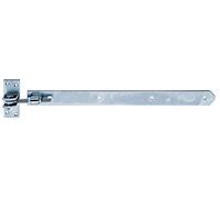 Alberts 318321 Shutter Hinge | Straight, Round end, Adjustable by 30 mm | electrogalvanised Blue | 460 x 40 mm
