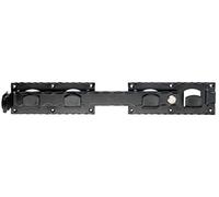 Alberts 323011 Double gate hasp | in the Smooth or Hammered Designs | Black | 423 x 70 mm