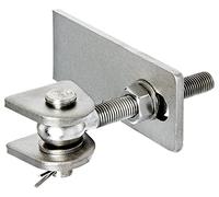Alberts 326203 Gate Hinge | for 180° Opening | Long Version | hot-dip galvanised Bolts and Nuts, Stainless Steel Bolt and Cotter pin | Thread M16
