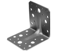 Heavy Duty Angle Connector with Ribbing Bulk Pack Sendzimir-Galvanised 100 x 100 x 90 mm / 12 STK.