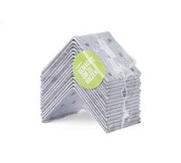 Alberts 330545 Perforated Angle Plate | sendzimir galvanised | 60 x 60 x 60 mm | Set of 15