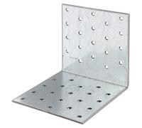 Alberts 330903 Perforated Plate Angle | sendzimir galvanised | 100 x 100 x 100 mm | Set of 25