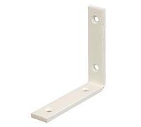 Alberts 333126 Joist Hanger Angle Bracket | Narrow | White Plastic-Coated | 100 x 100 x 20 mm