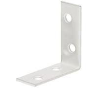 Alberts 336684 Chair Bracket | White Plastic-Coated | 40 x 40 x 15 mm | Set of 12