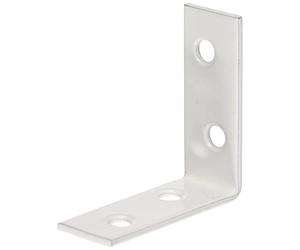 Alberts 336684 Chair Bracket | White Plastic-Coated | 40 x 40 x 15 mm | Set of 12
