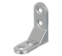 Alberts 337155 Decorative Bracket | Stamped | Aluminium Grey Plastic-Coated | 50 x 50 x 20 mm