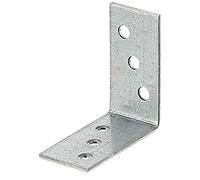 ALBERTS 40 x 40 x 20 mm Hot-galvanised Steel Corner Mount Wall Mount Bracket, 100 STK, Sendzimirverzinkt