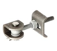 Alberts 412074 Gate Hinge | for 180° Opening | Hot-Dip Galvanised Screws and Nuts, Bolts and Cotter Pin Made of Stainless Steel | M12 Thread