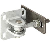Alberts 418649 Gate Hinge with Screw-On Plate Hot-Dip Galvanised Steel and Stainless Steel Thread M16