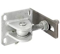 Alberts 418656 Gate Hinge | with Plate for screwing on | hot-dip galvanised Steel and Stainless Steel | Thread M20