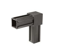 Alberts 426446 XD Pipe Connector | 90° | Plastic, Black | 30 x 30 x 2.0 mm