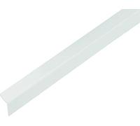 Alberts 432973 Angle Profile | self-Adhesive | Plastic, White Glossy | 1000 x 20 x 20 mm