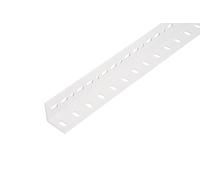 Alberts 433789 Conceptor® Angle Profile | White Plastic Coated RAL 9016 | Perforated | 1000 x 35 x 35