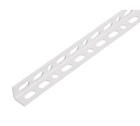 Alberts 433840 Conceptor® Angle Profile | White Plastic Coated RAL 9016 | Perforated | 1000 x 15 x 15