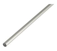 Alberts 473327 Round Bar Aluminium 1000 x 6 mm, Anodised Silver Colour, Ø 6 mm