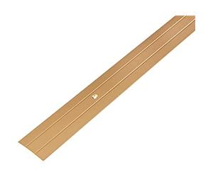 Alberts 476304 Transition Profile | with Two Grooves | Aluminium, anodised Gold Colour | 900 x 37,8 mm