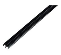 Alberts 485139 Guide Rail Profile Top Plastic Black 1000 x 18 x 10 mm