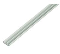 Alberts 485153 Guide Rail Profile Bottom | Plastic, White | 1000 x 18 x 5 mm