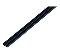 Alberts 485177 Guide Rail Profile Bottom Plastic Black 1000 x 18 x 5 mm