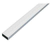 Alberts 488840 Rectangular Pipe | Aluminium, Stainless Steel Design, Light | 1000 x 20 x 10 mm