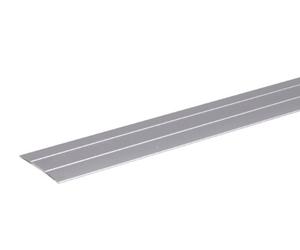 Alberts 491475 Transition Profile | self-Adhesive | Aluminium, anodised Silver Colour | 900 x 38 mm