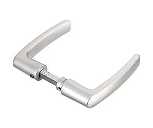 Alberts 554880 Door Handle | one Pair | cast Aluminium | 50 x 115 mm