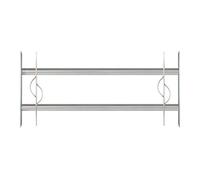 Alberts 563592 Window Grille Secorino Style | Extendable for Windows Outside | Burglary Protection Grille | electrogalvanised Blue | 300 x 700-1050 mm