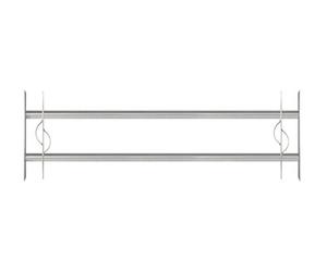 Alberts 563608 window grille Secorino Style | extendable for windows outside | burglary protection grille | electrogalvanised blue | 300 x 1000-1500 mm