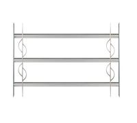 Gah-Alberts Secorino Style - Window Grille Extendible Blue-galvanised, 563622