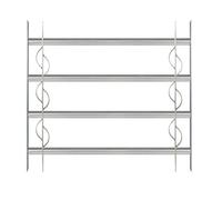 Alberts 563653 Window Grille Secorino Style | Extendable for Windows Outside | Burglary Protection Grille | electrogalvanised Blue | 600 x 700-1050 mm