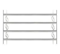 Alberts 563660 window grille Secorino Style | Extendable for windows outside | Burglary protection grille | electrogalvanised blue | 600 x 1000-1500 mm