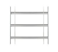 Alberts 563691 window grille Secorino Basic | Extendable for windows outside | Burglary protection grille | electrogalvanised blue | 450 x 500-650 mm