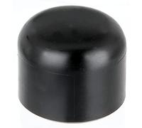 Alberts 654481 Post Cap for Round Metal Posts | Plastic, Black | for Post Ø 38 mm | Set of 20