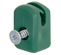 Alberts 655983 Tension Wire Holder with Screw | Plastic, Green | Set of 10