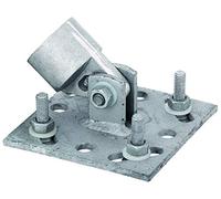 Gah-Alberts 658557 Brace Plate Diameter: 34 mm/Hot-Dip Galvanised 100 x 100