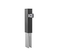 Alberts 672775 Post Extension for Decorative Elements | Anthracite Plastic Coated RAL 7016 | for Posts 60 x 40 mm | 200 x 190 mm